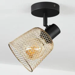 Plafonnier Guitton Noir, 1 lumière