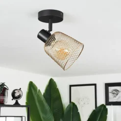 Plafonnier Guitton Noir, 1 lumière