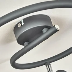 Plafonnier Gullspang Anthracite, Chrome, 3 lumières