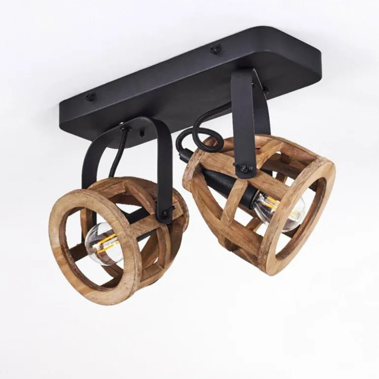 Plafonnier Haervej Noir, 2 lumières