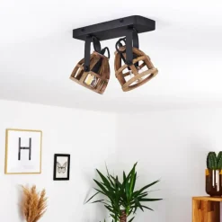 Plafonnier Haervej Noir, 2 lumières