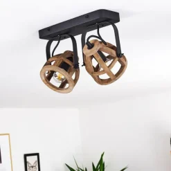 Plafonnier Haervej Noir, 2 lumières