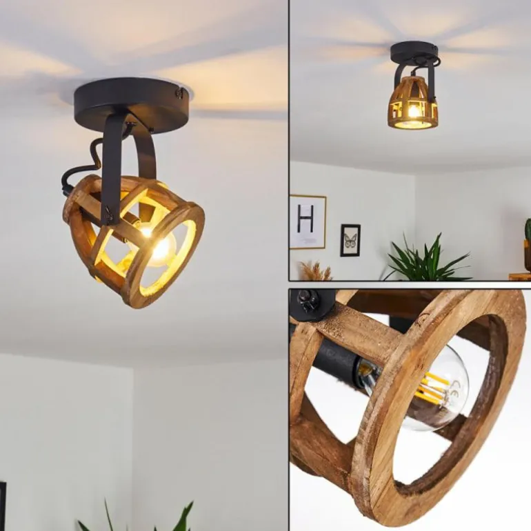 Plafonnier Haervej Noir, 1 lumière