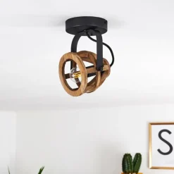 Plafonnier Haervej Noir, 1 lumière