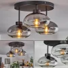 Plafonnier Haikala Clair, Fumé, 3 lumières