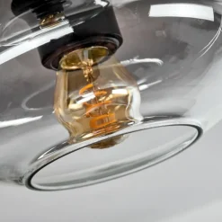 Plafonnier Haikala Clair, Fumé, 3 lumières