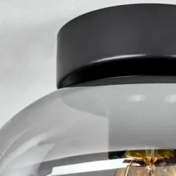 Plafonnier Haikala Clair, Fumé, 1 lumière