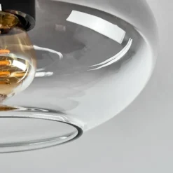Plafonnier Haikala Clair, Fumé, 1 lumière