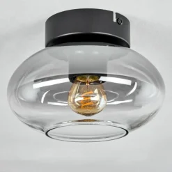 Plafonnier Haikala Clair, Fumé, 1 lumière