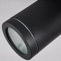 Plafonnier Hakamken LED Noir, 4 lumières