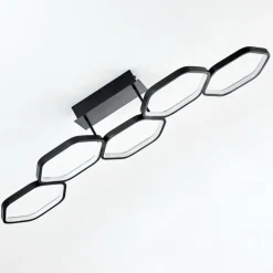 Plafonnier Halmstad LED Noir, 1 lumière