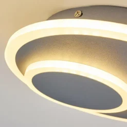 Plafonnier Harea LED Gris, 1 lumière