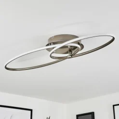 Plafonnier Harpeth LED Nickel mat, 1 lumière