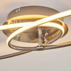 Plafonnier Harpeth LED Nickel mat, 1 lumière