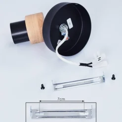 Plafonnier Harran Chrome, Noir, 1 lumière