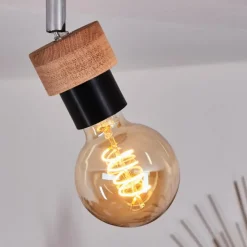 Plafonnier Harran Chrome, Noir, 1 lumière