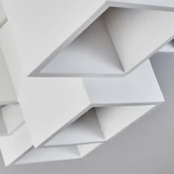 Plafonnier Hatusao Blanc, 5 lumières