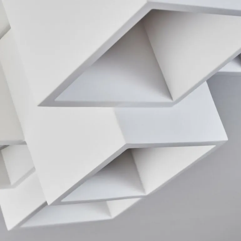 Plafonnier Hatusao Blanc, 5 lumières