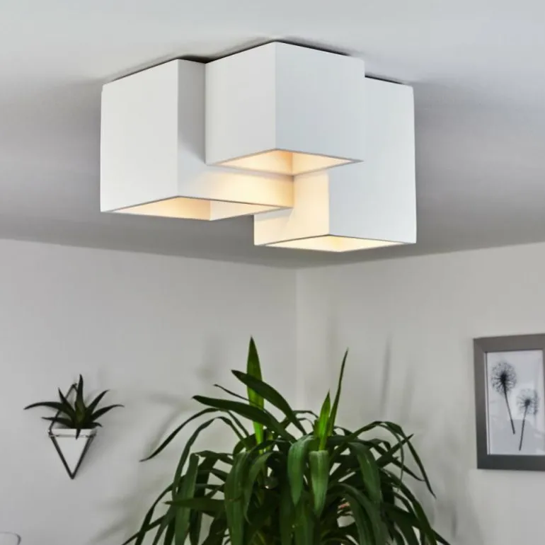 Plafonnier Hatusao Blanc, 3 lumières