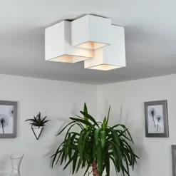 Plafonnier Hatusao Blanc, 3 lumières