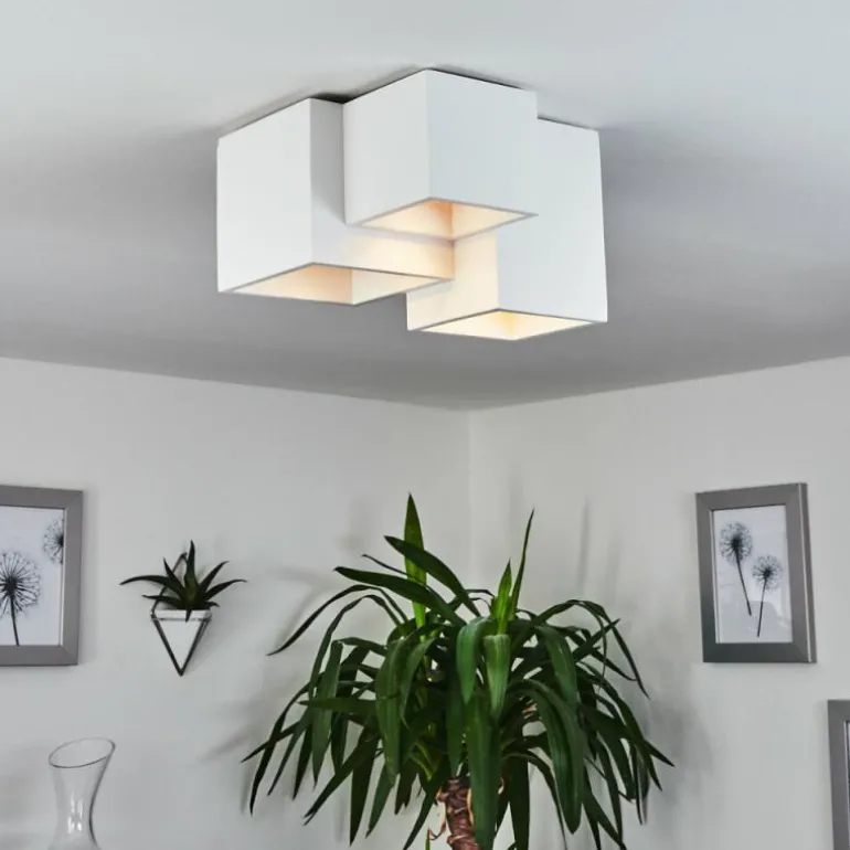 Plafonnier Hatusao Blanc, 3 lumières