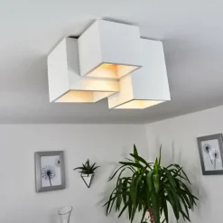 Plafonnier Hatusao Blanc, 3 lumières