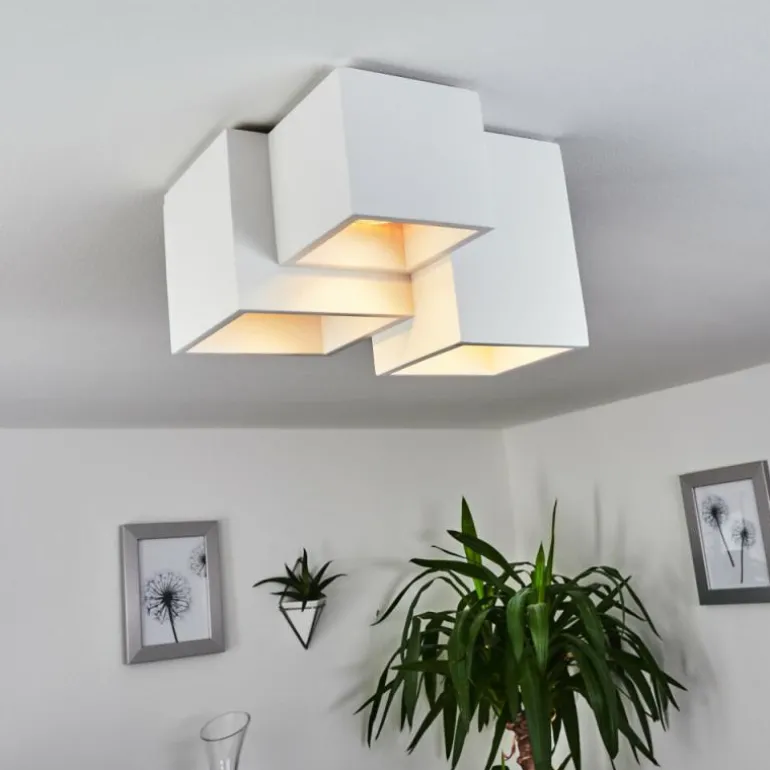 Plafonnier Hatusao Blanc, 3 lumières