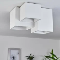 Plafonnier Hatusao Blanc, 3 lumières