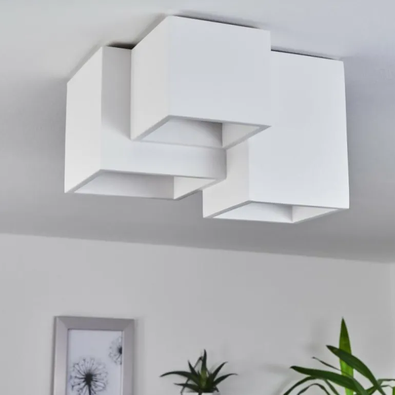 Plafonnier Hatusao Blanc, 3 lumières