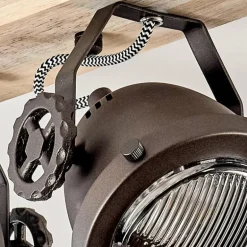 Plafonnier Herford Bois clair, 2 lumières