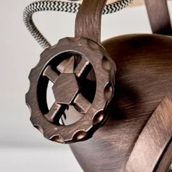 Plafonnier Herford Bois clair, Cuivre, 1 lumière