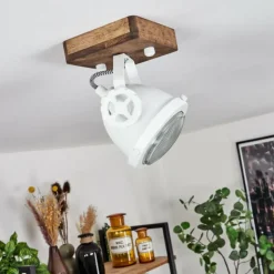 Plafonnier Herford Bois foncé, 1 lumière