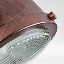 Plafonnier Herford Bronze, Écru, 4 lumières