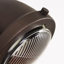 Plafonnier Herford Brun, Bois foncé, 1 lumière