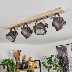 Plafonnier Herford Écru, 4 lumières