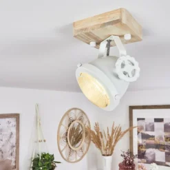 Plafonnier Herford Écru, Blanc, 1 lumière