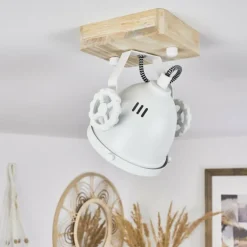 Plafonnier Herford Écru, Blanc, 1 lumière