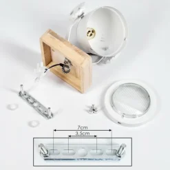 Plafonnier Herford Écru, Blanc, 1 lumière