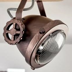 Plafonnier Herford Cuivre, Écru, 3 lumières