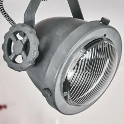 Plafonnier Herford Gris, Bois clair, 3 lumières