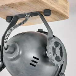 Plafonnier Herford Gris, Bois clair, 1 lumière