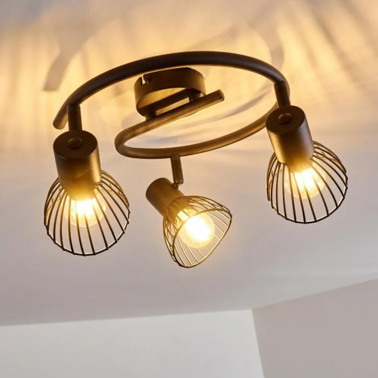 Plafonnier Holbol Noir, 3 lumières