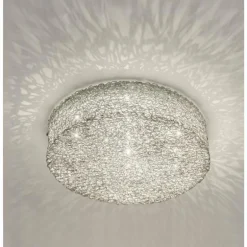 Plafonnier Holländer RIFUGIO Argenté, 10 lumières