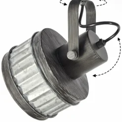 Plafonnier Holsa Noir, 3 lumières