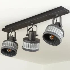 Plafonnier Holsa Noir, 3 lumières