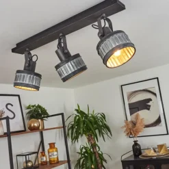 Plafonnier Holsa Noir, 3 lumières