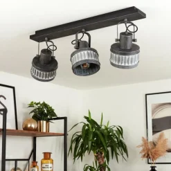 Plafonnier Holsa Noir, 3 lumières