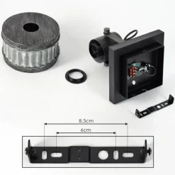 Plafonnier Holsa Noir, 1 lumière