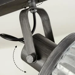 Plafonnier Holsa Noir, 2 lumières