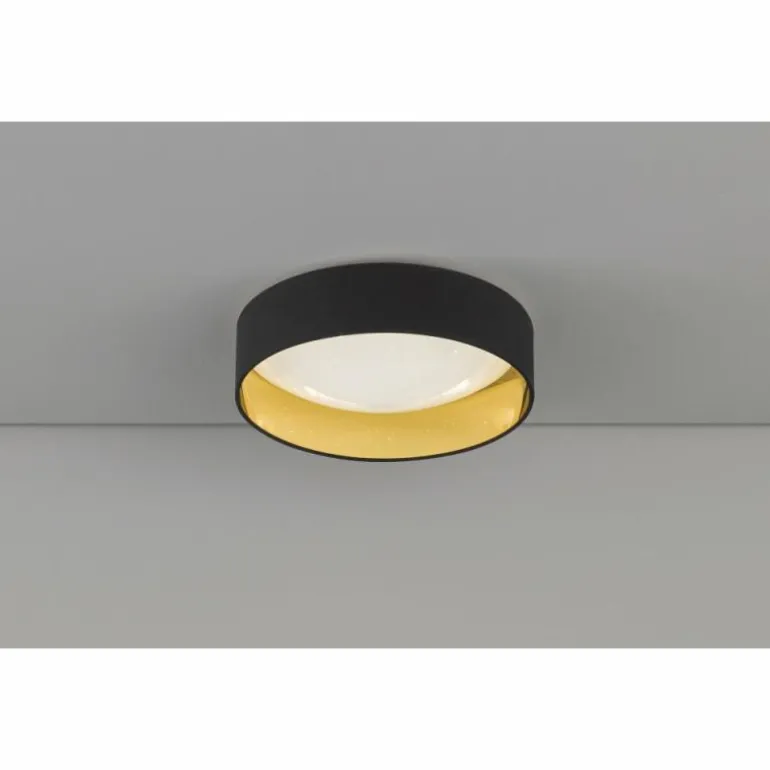 Plafonnier Honsel Sete LED Noir, 1 lumière